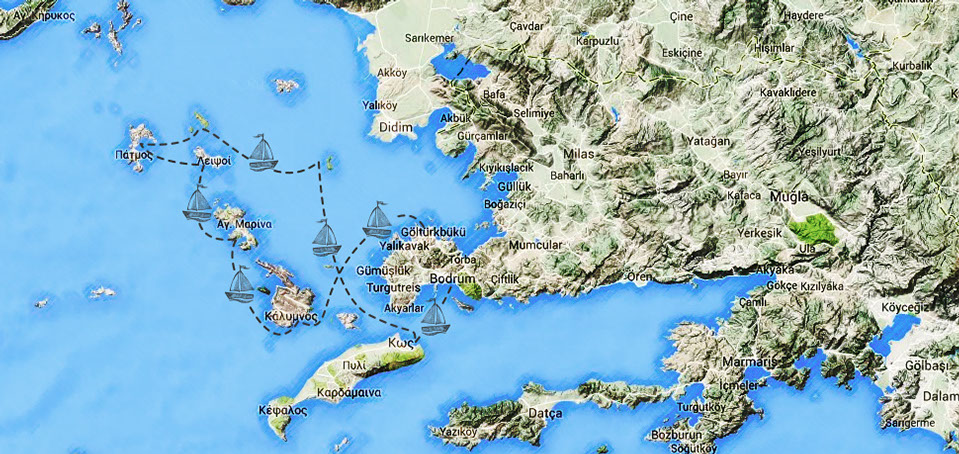 dodecanese map