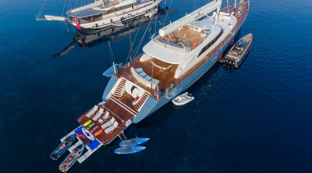 Water Toys on Private Vacation Yachts in Greece