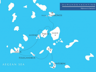 Durukos Yachting Greece Private Yacht Charter Itinerary